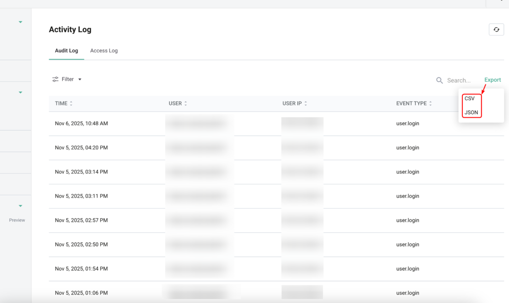 Monitor User Activity