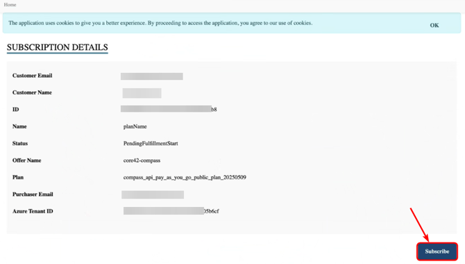 subscription details